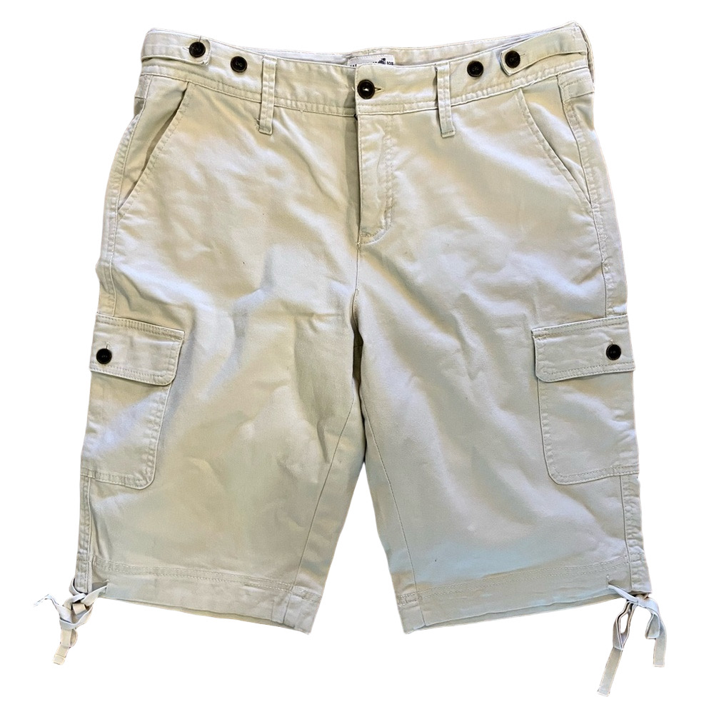 CARIBBEAN JOE WOMENS WHITE CARGO SHORTS SIZE 10
